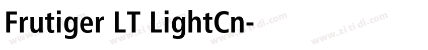 Frutiger LT LightCn字体转换